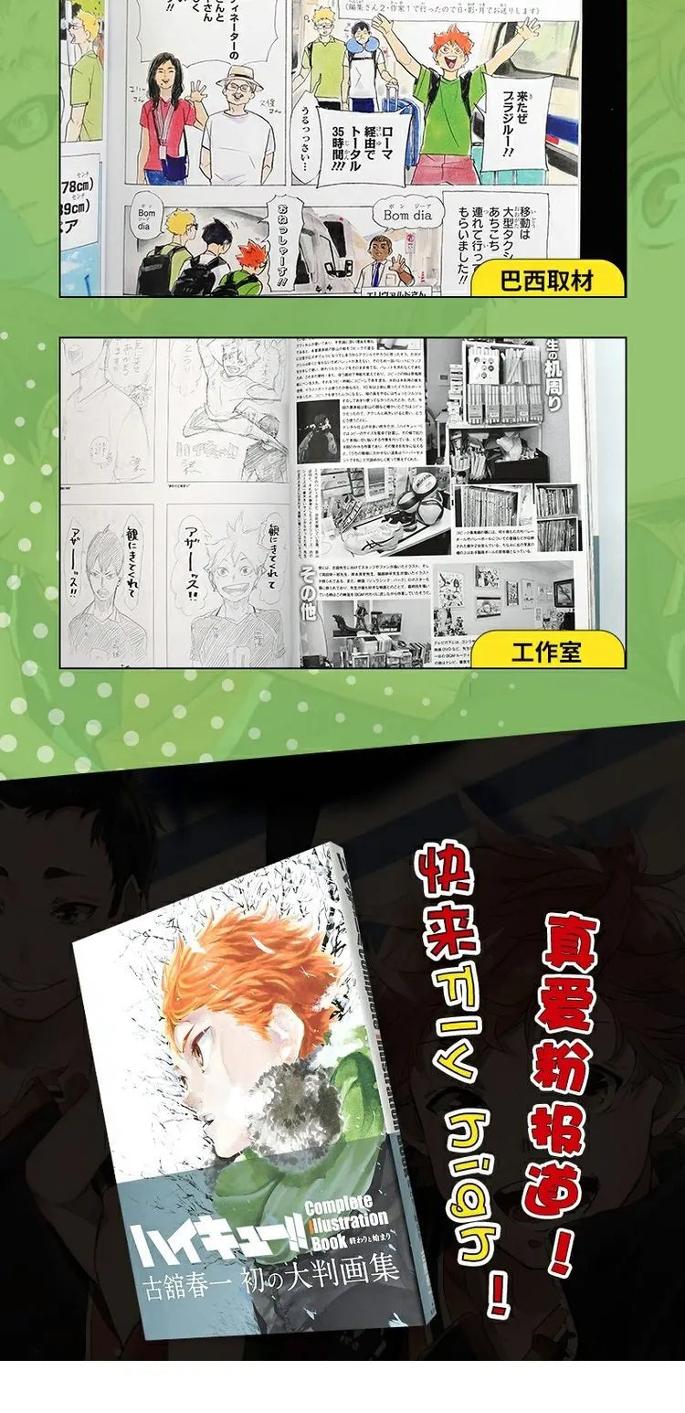 Japan Anime Haikyu Art Collection Cartoon Book Japanese Edition Comic Book Hinata Shoyo japanes