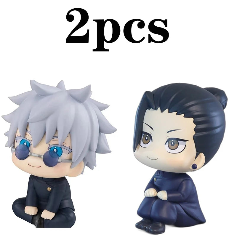 10cm Jujutsu Kaisen Mini Figures Satoru Gojo Figure Action Geto Suguru Figurine Q Version Anime Model PVC Collection Toys Statue
