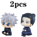10cm Jujutsu Kaisen Mini Figures Satoru Gojo Figure Action Geto Suguru Figurine Q Version Anime Model PVC Collection Toys Statue