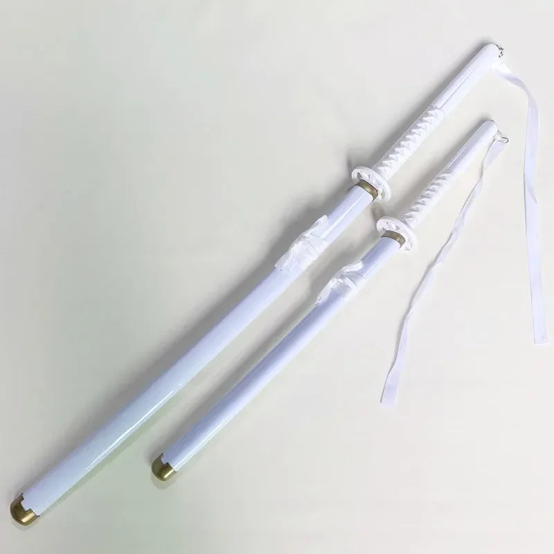 104cm Bleach Kuchiki Rukia Katana Sword Anime Ichigo Cosplay Prop Wooden Ninja Knife Real Size Japanese Katana Samurai Sabre Toy