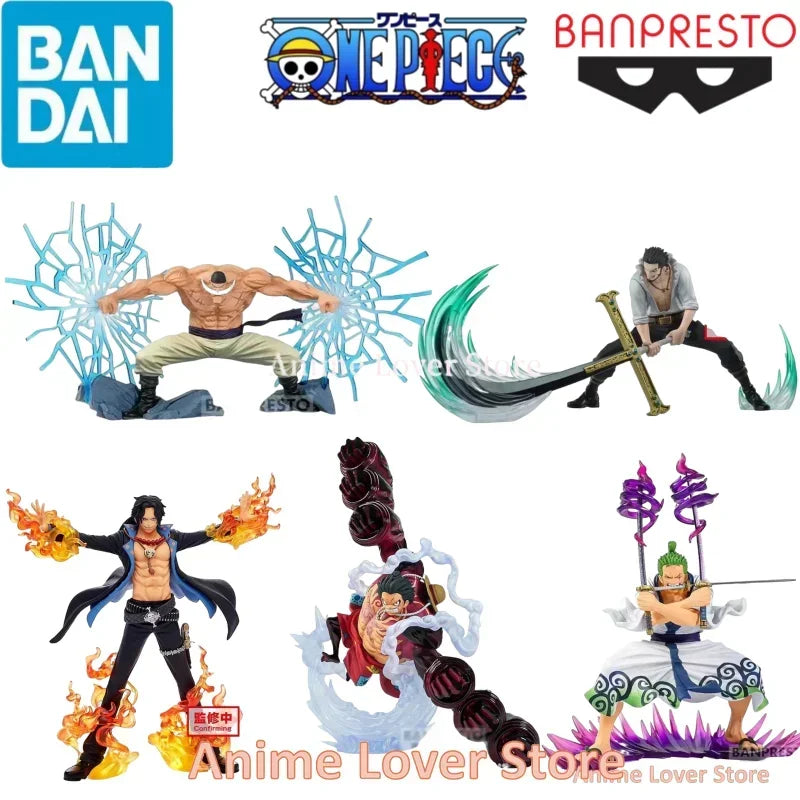 Bandai Banpresto Original One Piece DXF SPECIAL Luffy Ace Zoro Edward Newgate Dracule Mihawk Anime Figures Toys