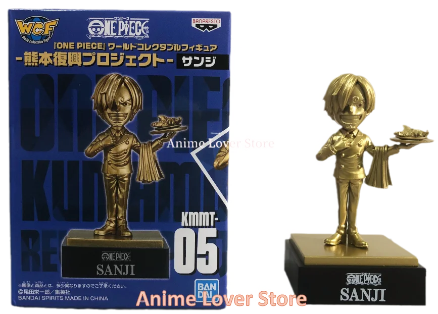 Bandai Original One Piece WCF Kumamoto Revival Plan Luffy Zoro Sanji Nami Usopp Robin Jinbe Chopper Anime Figures Toys for Kids