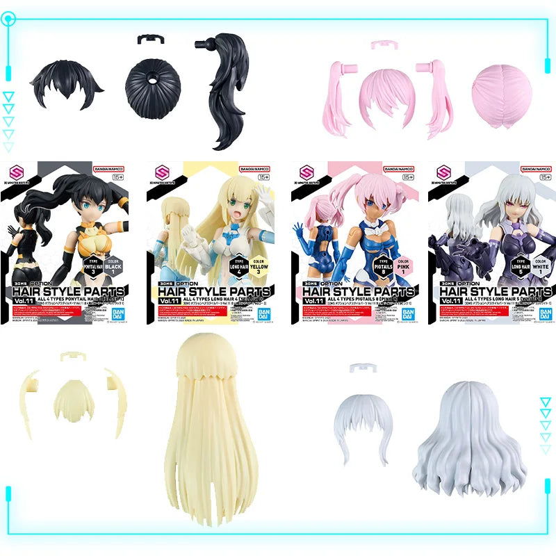 Bandai Original Genuine 30 Minutes Sisters Yufia Eliene Stipla Laranel Siana Farina Neverlia Rishetta Palyton Models Toy Figures