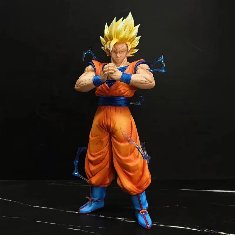 Anime Dragon Ball Ssj2 Goku Figure Son Goku Super Saiyan Action Figures 30.5cm Pvc Statue Collection Model Toys Gifts