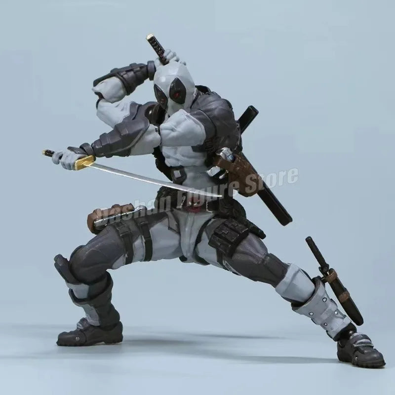 Amazing Yamaguchi 025EX Deadpool 3 Action Figure PVC Collection 15cm Revoltech Wade Winston Wilson Movable Figures Model Toys