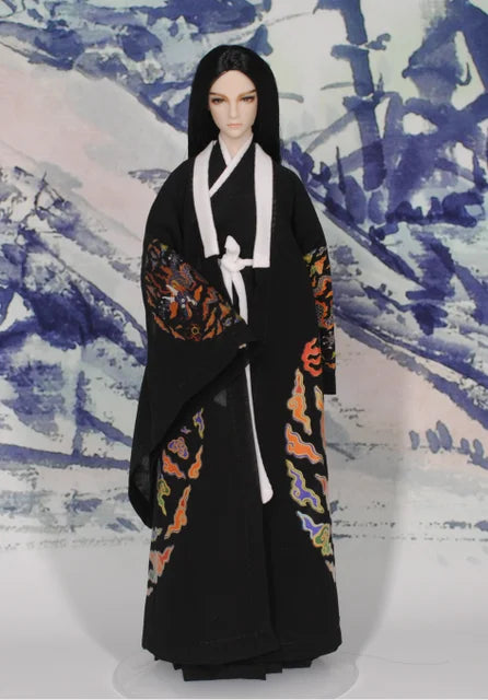 30cm Doll Chinese Ancient Costume Accessories 1/6 Male BJD Doll Figures Flexible Body Boy Doll Long Hair Boyfriend Toys Gift