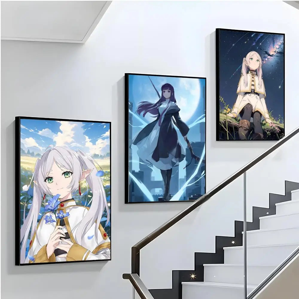 Frieren Retro Anime Poster