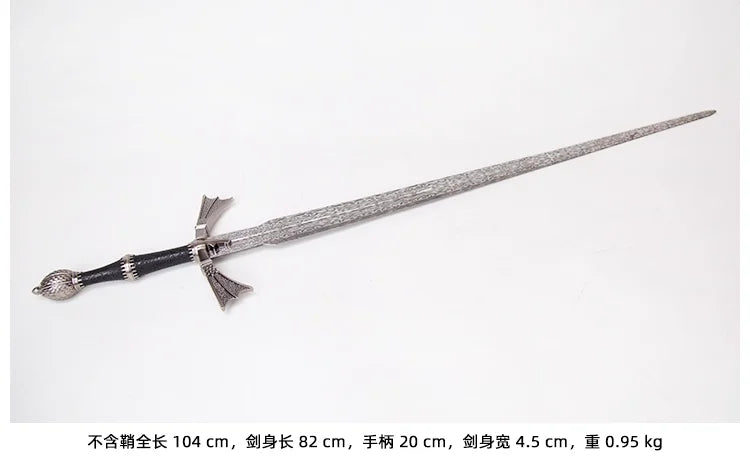 dark sister sword of the Dragon race, Damon Aegon,stainless steel real sword,cosplay one-handed sword, role-playing assassin
