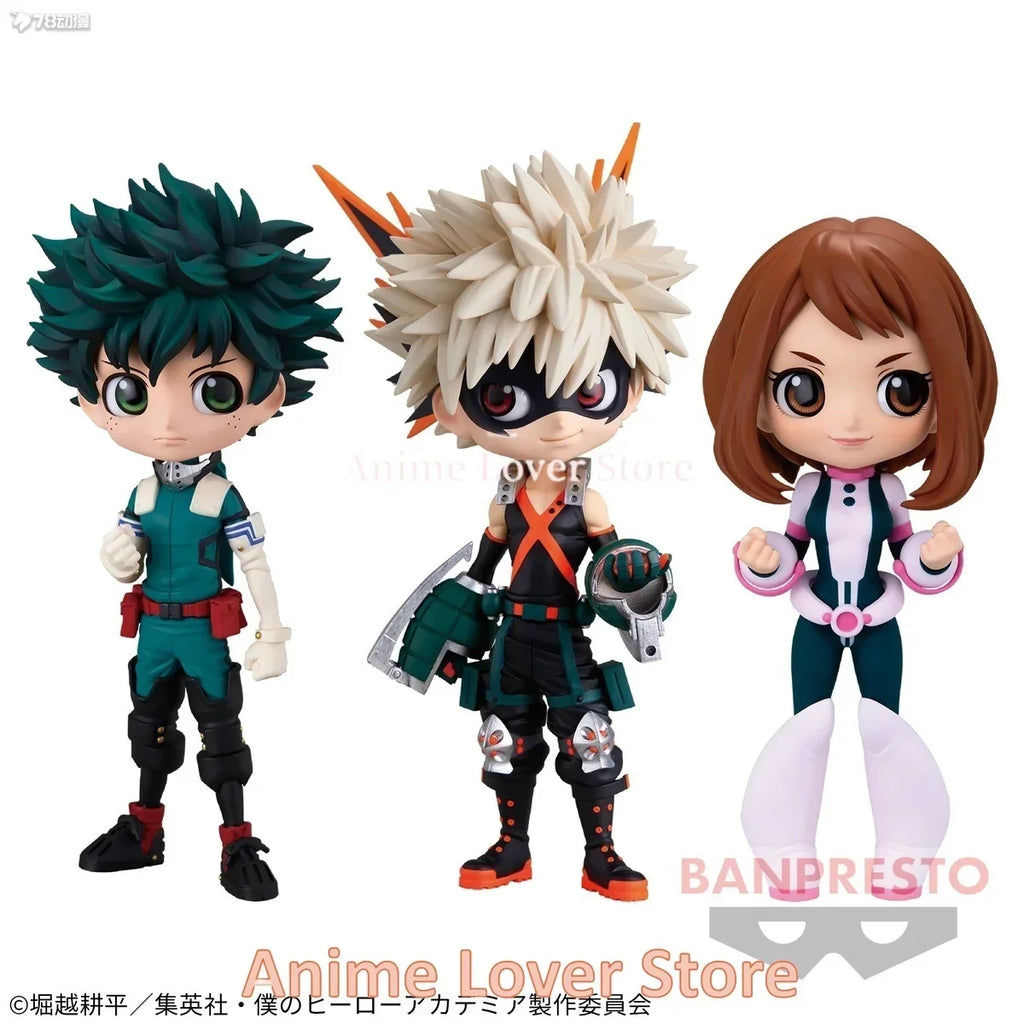 In Stock Bandai Banpresto QPosket My Hero Academia Bakugou Katsuki deku Todoroki Shoto Himiko Toga Dabi Hawks Anime Figures