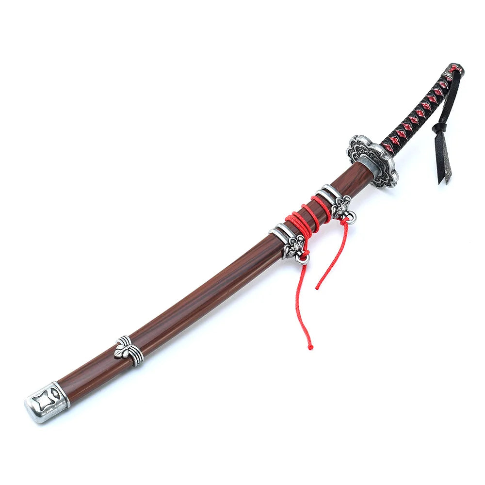 26cm/10.23in Sekiro Wolf katana knife Metal weapons props Game Peripherals Mini Japanese Katanas models Ornaments Boy Toys gifts