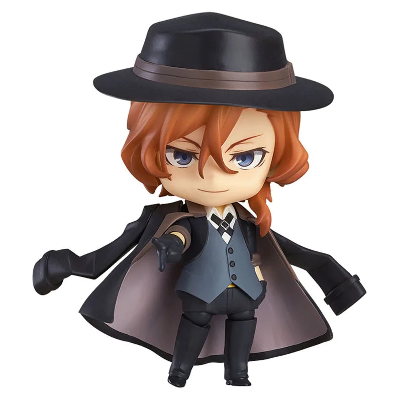 Q Version Dazai Osamu Figure Ryunosuke Akutagawa 1191 Chuya Nakahara Figure 657 676 Bungo Stray Dogs Action Figures Toys Gifts