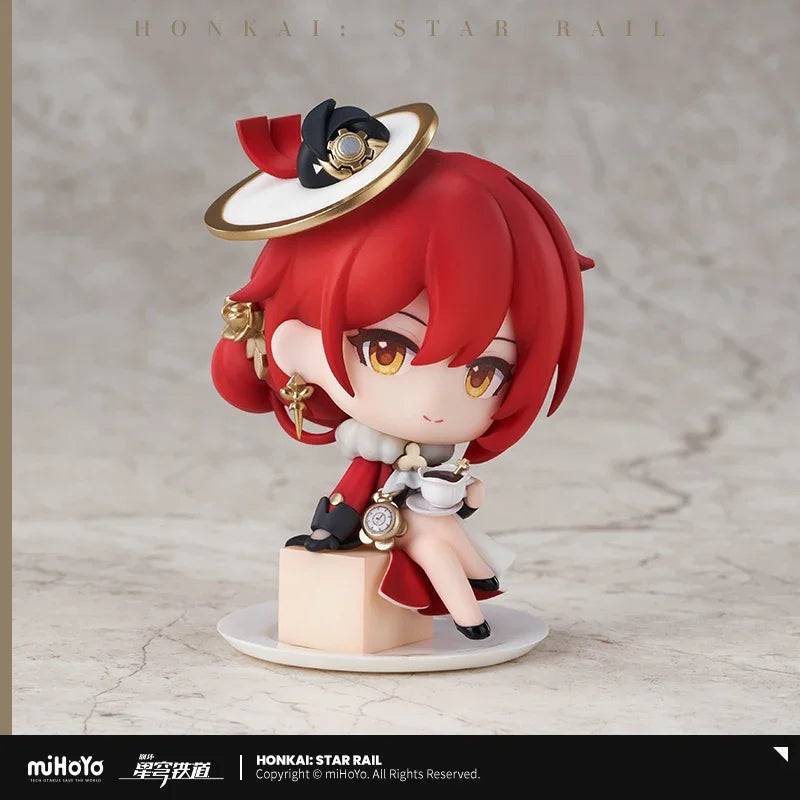 original Honkai Star Rail Peripherals Figures toys March 7th Dan Heng Himeko Train welcome tea party Brand New Genuine gift
