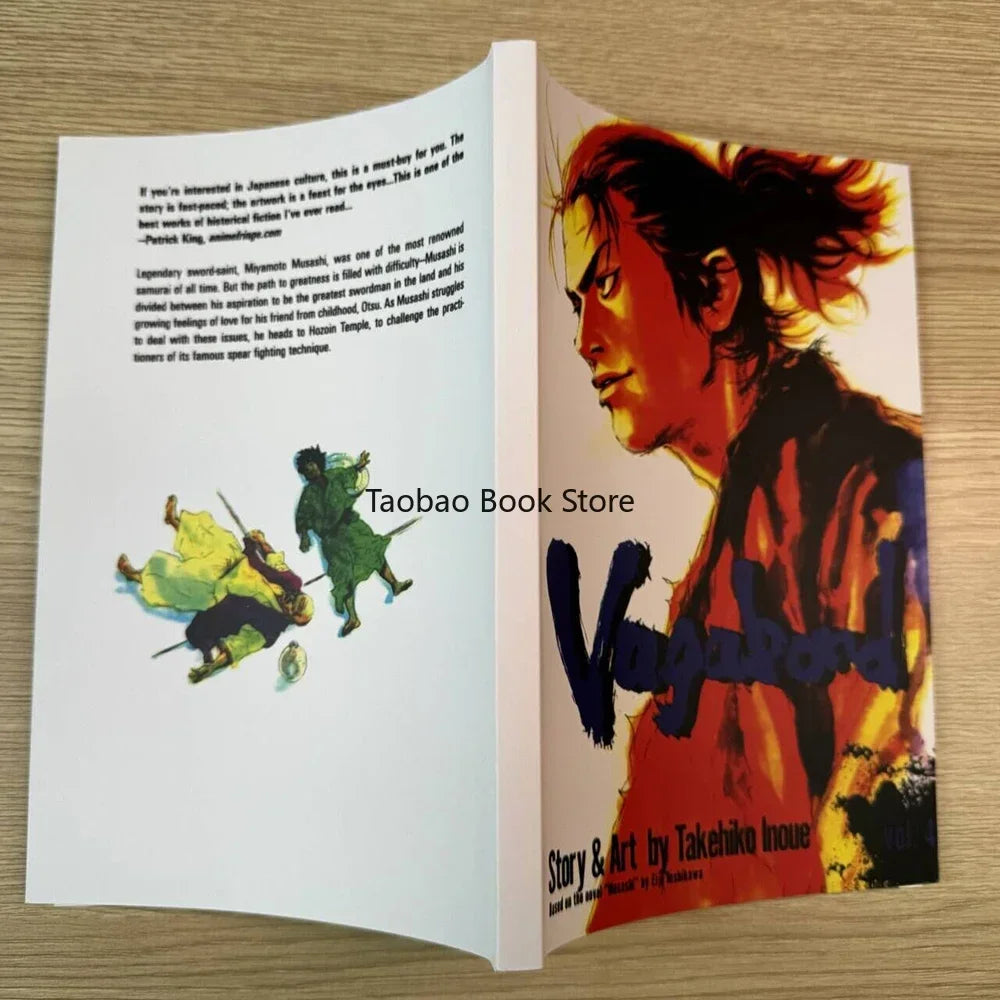 Anime Vagabond Volume 1-3 Miyamoto Musashi Japanese Teen Mystery Romance English Comic Book Manga Book English Version