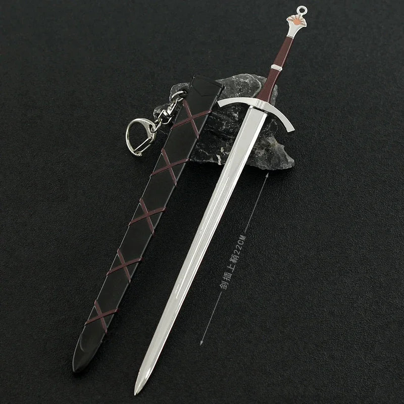22cm Metal Sword Game of GOT Thrones American TV Series Merchandise 1:6 Medieval Weapon Model Home Ornament Equipment Collection