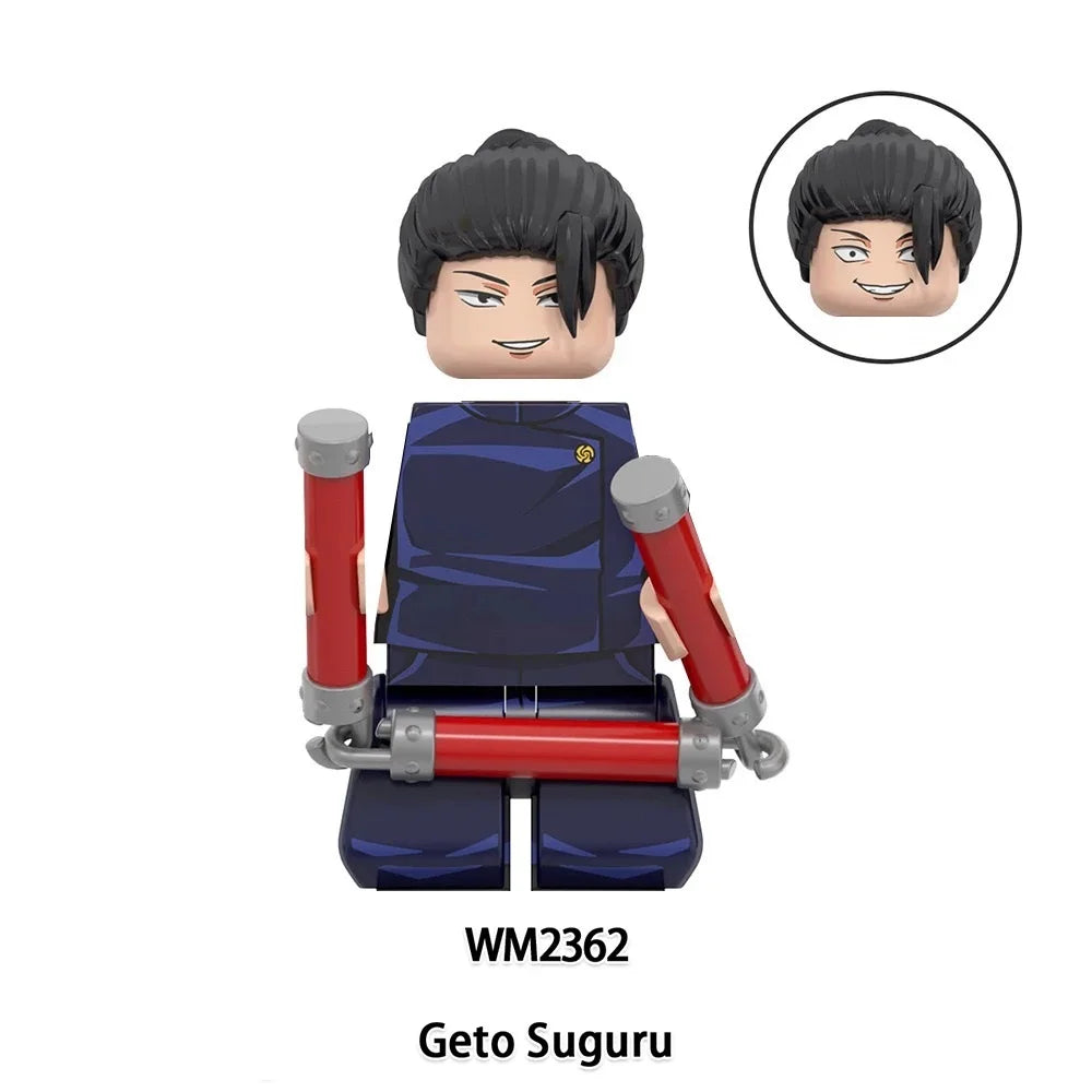 Jujutsu Kaisen Blocks Itadori Yuji Megumi Gojo Satoru Geto Rogo Mahito Hanao Mini Action Toy Figures Building Blocks Kids Gifts