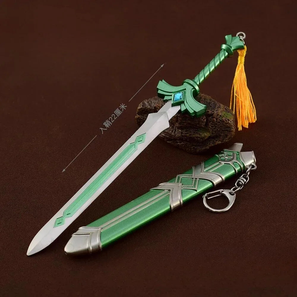 The Hyrule Fantasy Sword Keychains Link Game Periphery Metal  Collection Model Zeldas Keychain Ornament Crafts Gifts Toys