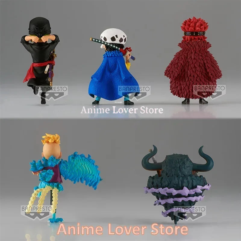 Bandai Banpresto Original One Piece WCF The Island of Ghosts VO.4 Zoro Marco Law Eustass Kid Anime Figures Toys for Kids Gift