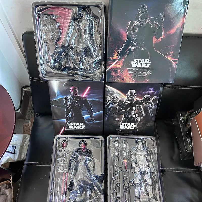 Play Arts Boba Fett Darth Vader Maul Stormtrooper Star Wars Figure Action Figures Model Collectible Gift For Boyfriend Funny Toy