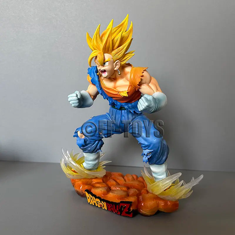 Anime Dragon Ball Vegetto Figure Vegetto SSJ Blue Action Figures 29cm PVC Collection Model Toys for Children Gifts