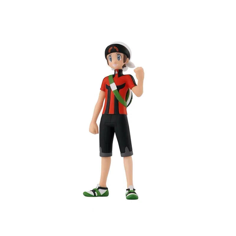 BANDAI Pokemon Figures Scale World Sinnoh Region Johto Region World Hoenn 2 Set Haruka Hikari Hibiki Anime Child Christmas Gift