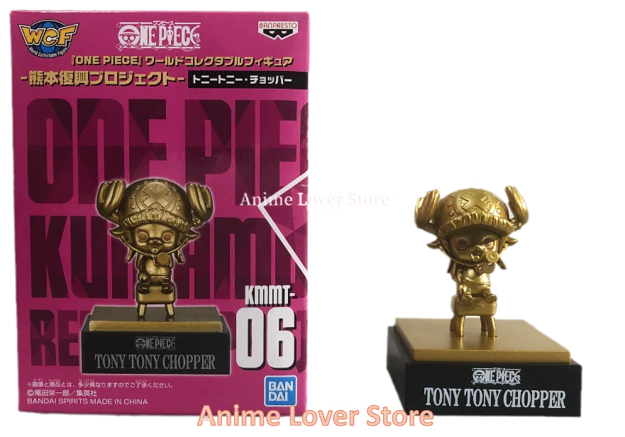 Bandai Original One Piece WCF Kumamoto Revival Plan Luffy Zoro Sanji Nami Usopp Robin Jinbe Chopper Anime Figures Toys for Kids