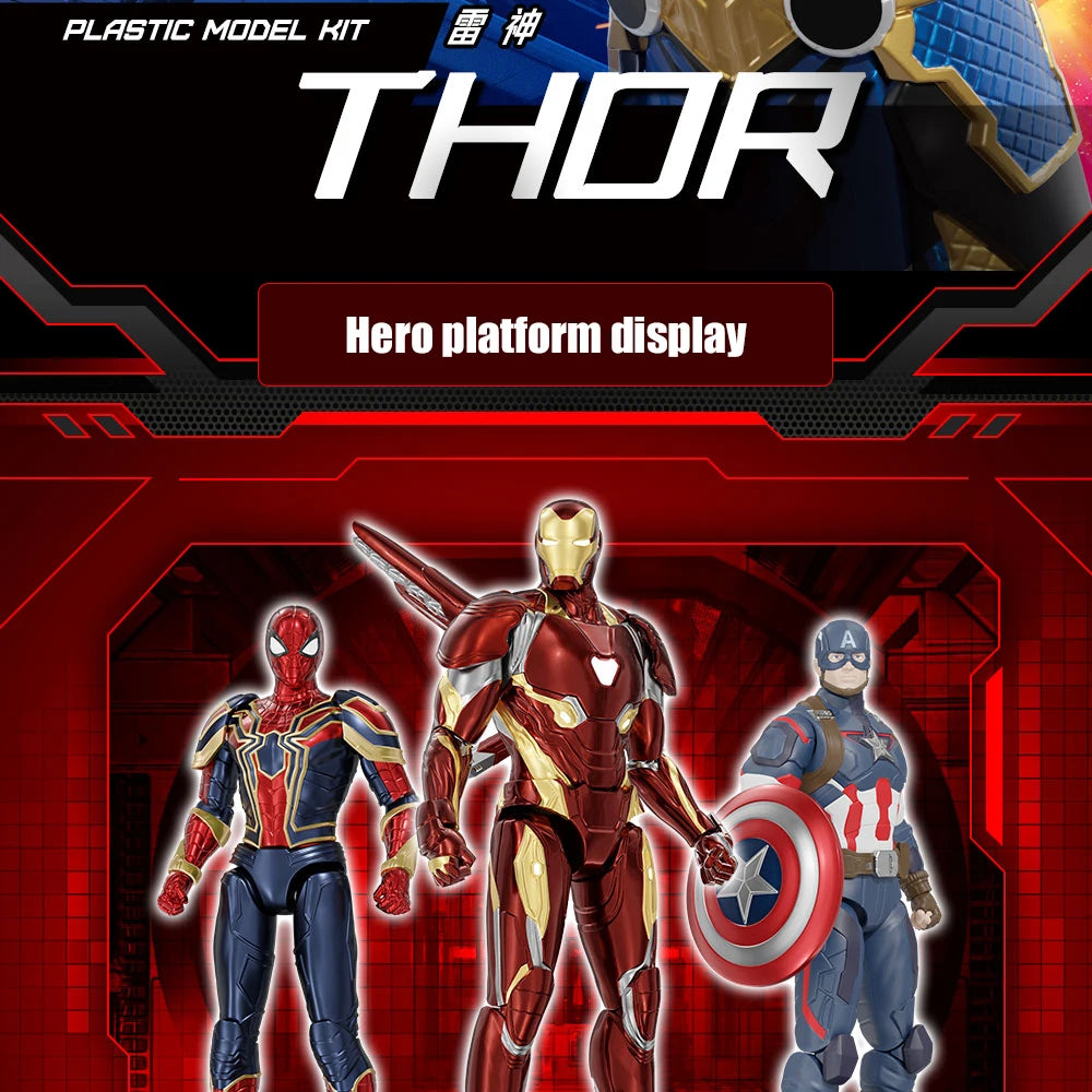 Fondjoy Iron Man MK50 Action Figures Hulk Spider-Man Thanos 1/12 Assembled Toy Model Collect Ornaments Boy Toy Birthday Gifts