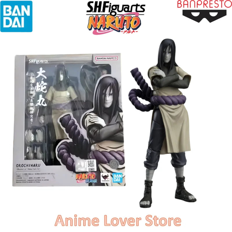 Bandai SHF Naruto Uzumaki Naruto Uchiha Sasuke Madara Haruno Sakura Hatake Kakashi Jiraiya Orochimaru Anime Figures