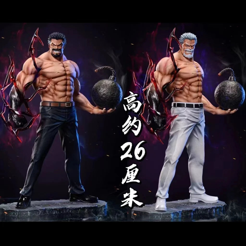 26cm Anime One Piece Figures Monkey D Garp Standing Posture GK Sculpture Scene Action Figurine PVC Ornament Toy Gift Model Decor