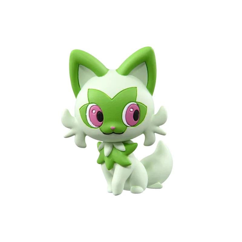 TOMY WCT Super Cute Pokemon Figures Kawaii Pikachu Piplup Vulpix Meowth Cubone Marshadow Axew Keldeo Mini 4cm Children toys