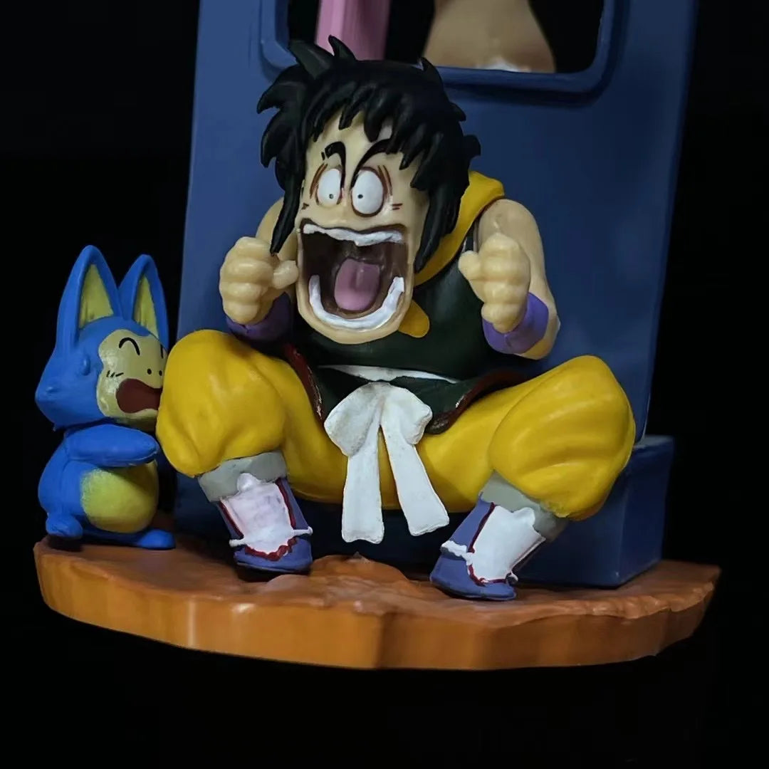 9cm Anime Dragon Ball Z Puar Figure Yamcha Figurine Bulma Pvc Action Figures Statue Collectible Model Toys Gifts