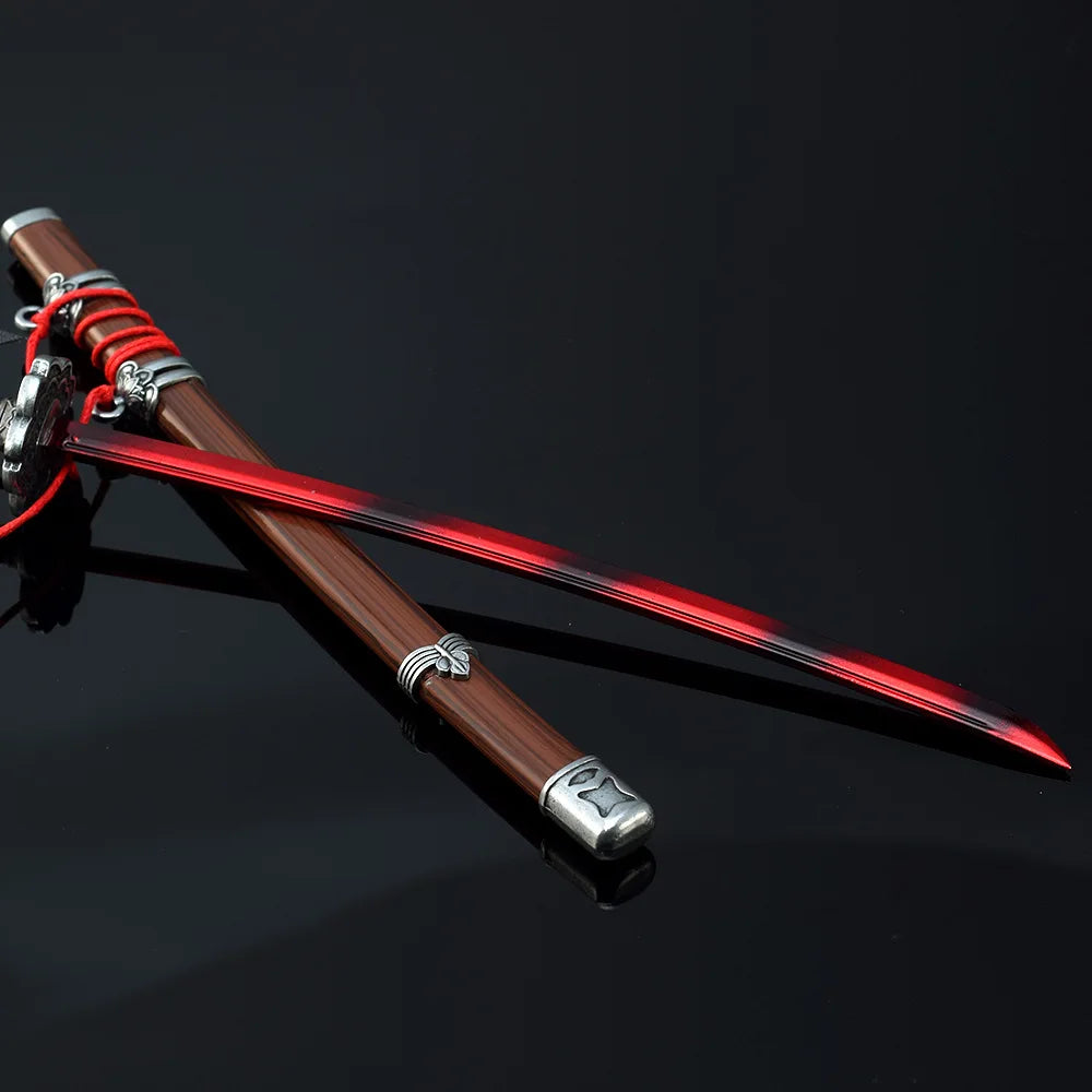 26cm/10.23in Sekiro Wolf katana knife Metal weapons props Game Peripherals Mini Japanese Katanas models Ornaments Boy Toys gifts