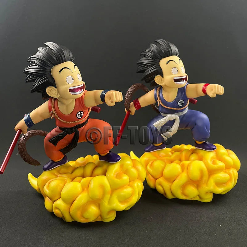 Dragon Ball Z Figure Son Goku With Cloud Anime Figures Super Saiyan Son Goku Gk Statue 14cm Pvc Collection Model Toy Gifts