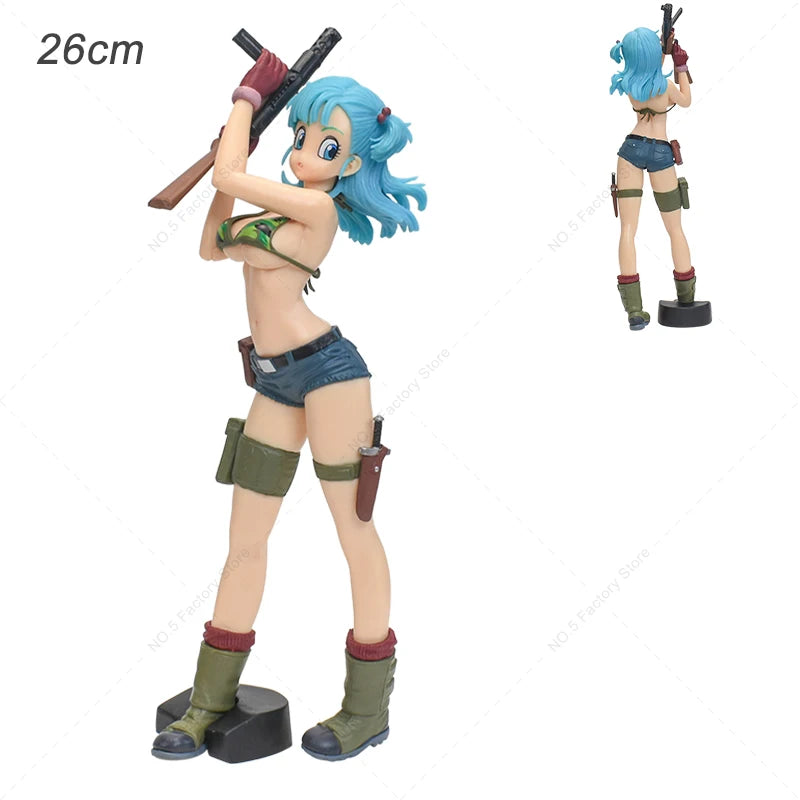 12 Style Anime Dragon Ball Z Kawaii Girls Action Figures Bulma Launch Chichi Android 18 Majin Buu Figurine Model Collectible Toy