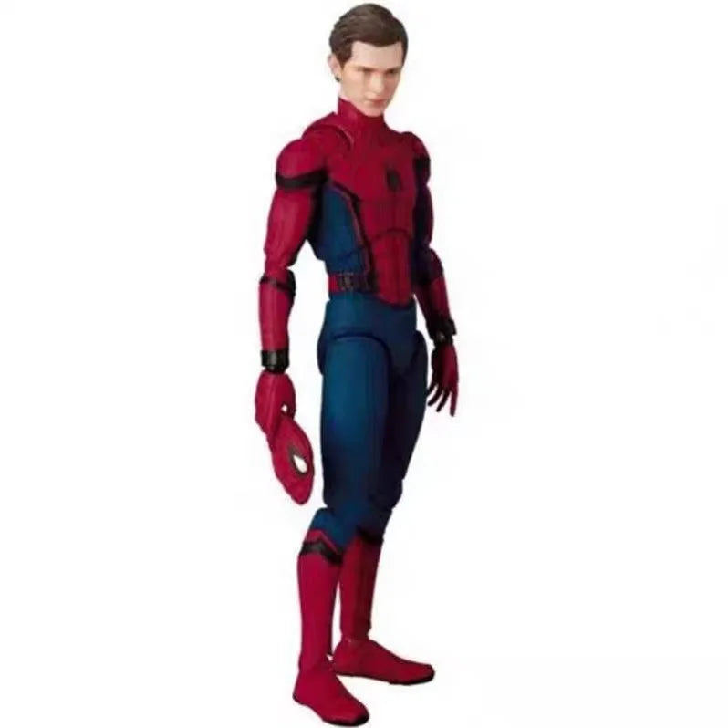 Anime Avengers Peter Parker Action Figures SHF Spider Man Homecoming Figurines Car Decoration Doll Model Kids Toys Fans Gift