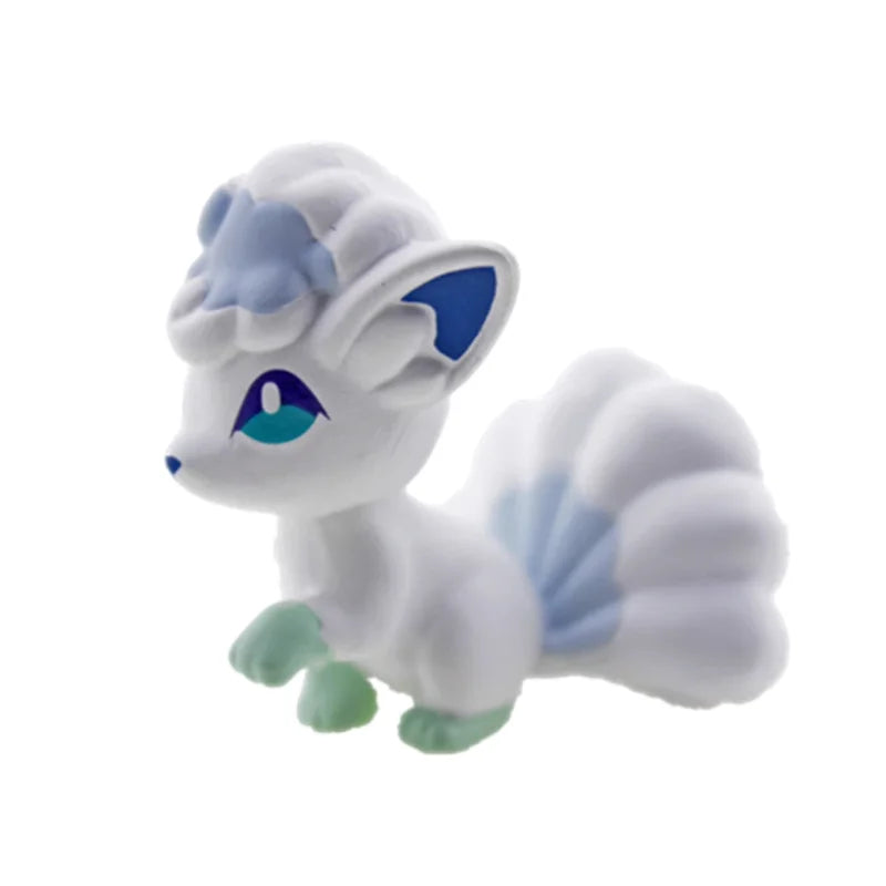 TOMY WCT Super Cute Pokemon Figures Kawaii Pikachu Piplup Vulpix Meowth Cubone Marshadow Axew Keldeo Mini 4cm Children toys