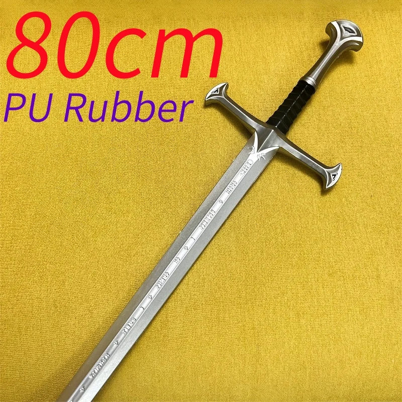 80cm Narsil Sword In The Movie The Holy Sword of Nasir Devil Aragon Sword Cos Props PU Rubber Halloween Gifts