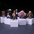 6Pcs Anime One Piece Grand Line Series Figures Shanks Dracule Mihawk Edward Newgate Gol·D·Roger Donquixote Doflamingo Kuzan Doll