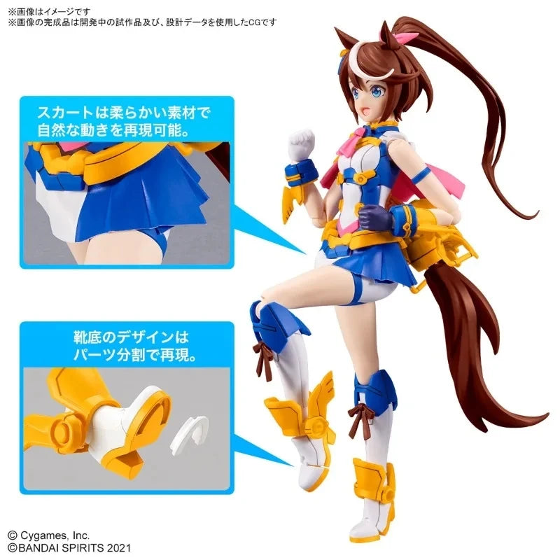 Bandai Original Genuine 30 Minutes Sisters Yufia Eliene Stipla Laranel Siana Farina Neverlia Rishetta Palyton Models Toy Figures