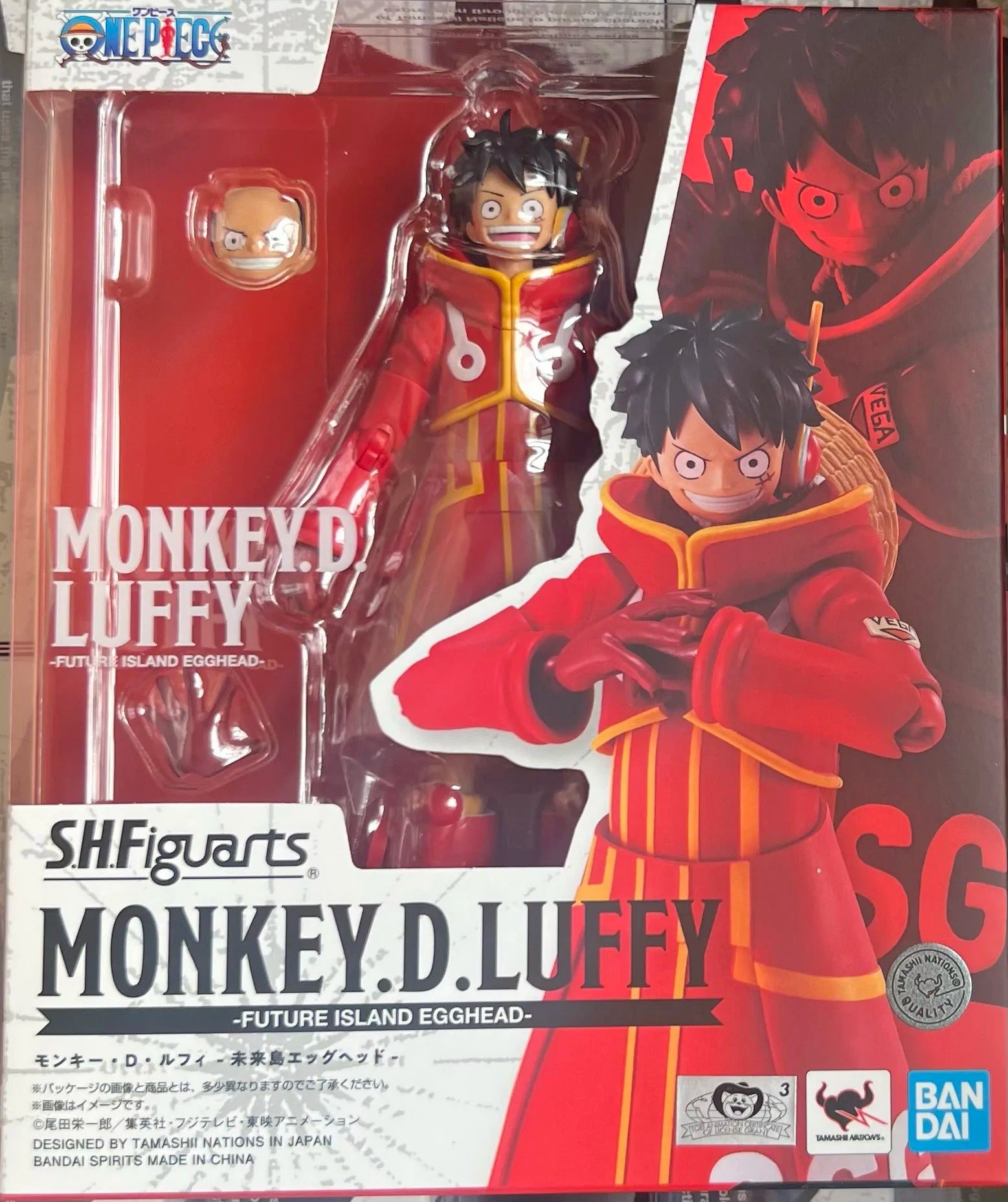 In Stock Genuine Bandai SHF One Piece Series Luffy Zoro Sanji Yonko Kaido Kid Trafalgar Law Action Figures Hand Model Collection