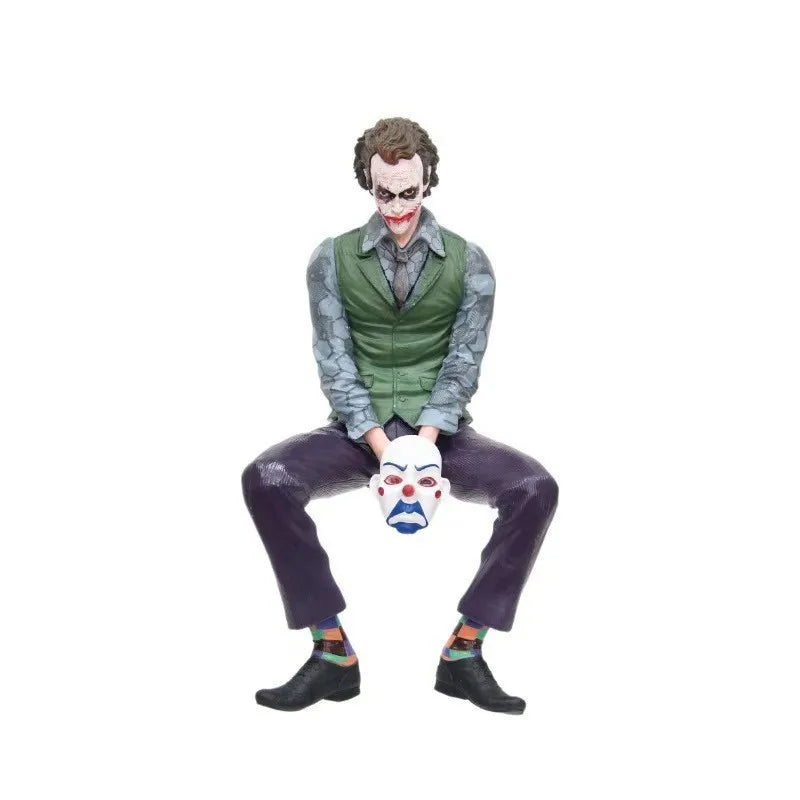 Roof Decoration Joker Heath Ledger Sitting Posture Figures Car Doll Tail And Roof Pendant Model Statue Collectable Toys