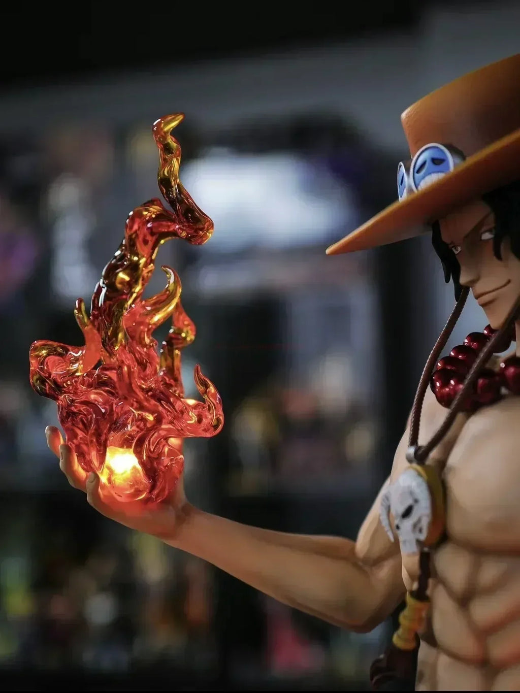 70cm New One Piece Gk Fantasy Third Anniversary 1/3 Ace Super Huge Collect Figures Trendy Statue Anime Decoration Christmas Gift