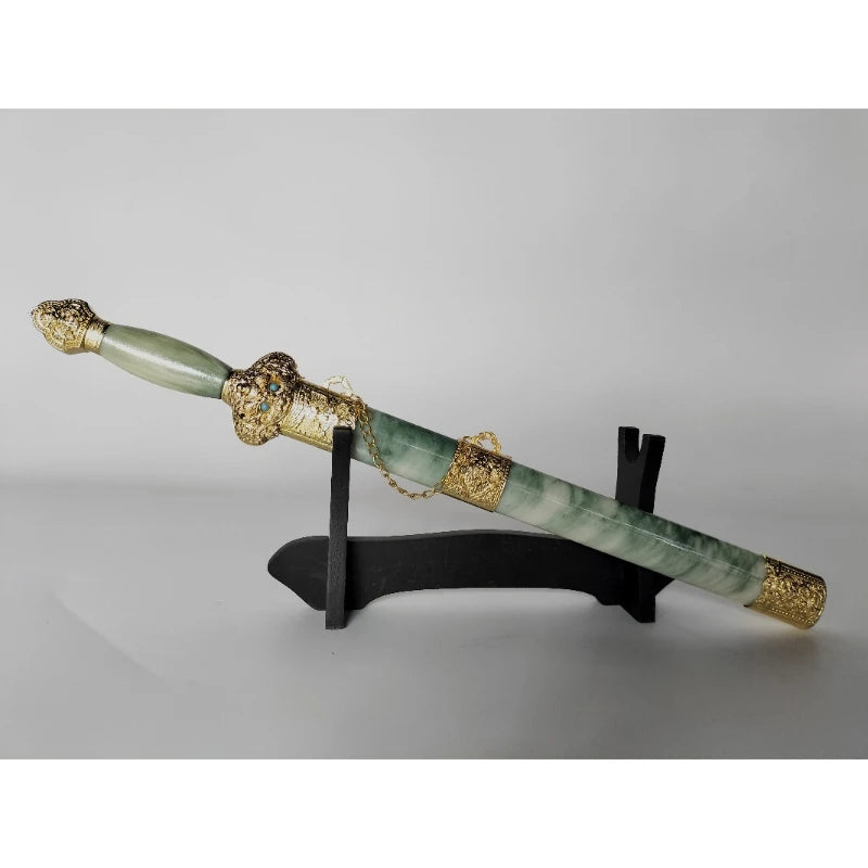 Ancient Sword Model Imitation Jade Yongle Sword 44cm , Metal Craft  Collectible Sword, Unsharpened Wall Decor Sword Gift for Men
