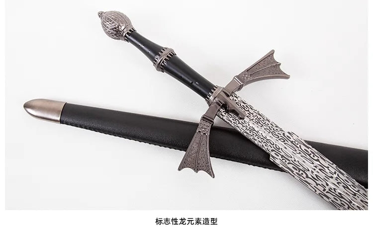dark sister sword of the Dragon race, Damon Aegon,stainless steel real sword,cosplay one-handed sword, role-playing assassin
