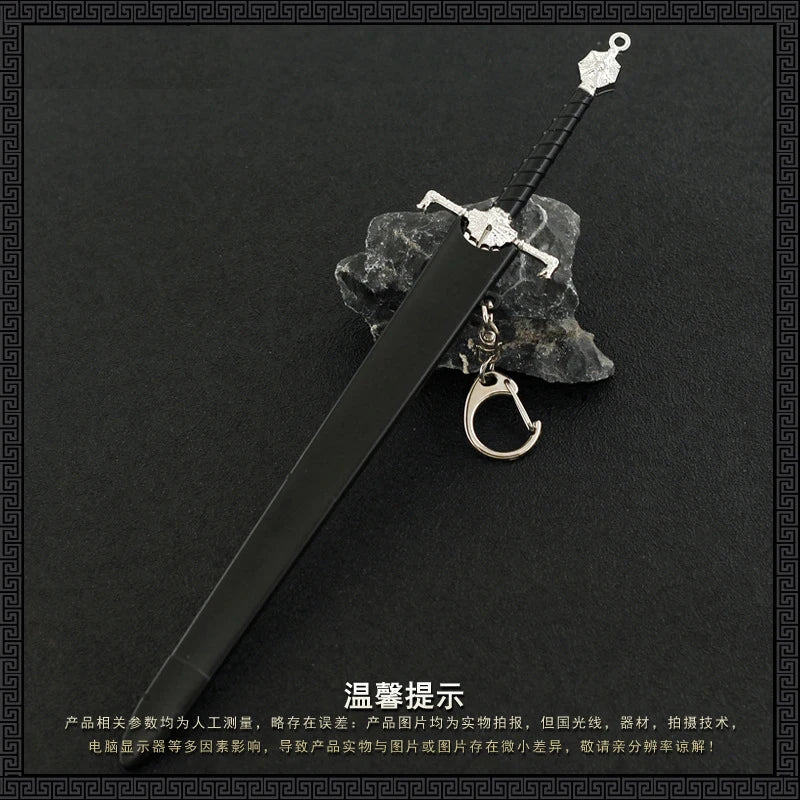 22cm Metal Sword Game of GOT Thrones American TV Series Merchandise 1:6 Medieval Weapon Model Home Ornament Equipment Collection
