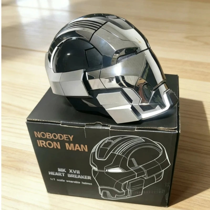 1:1 Iron Man Mk50 Mk17helmet Wearable Voice-Activated Deformation Helmet Around Marvel Animation Derivatives Model Toy Gift