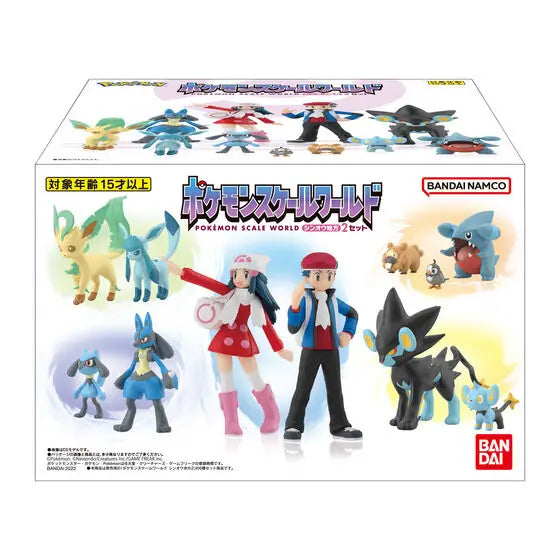 BANDAI Pokemon Figures Scale World Sinnoh Region Johto Region World Hoenn 2 Set Haruka Hikari Hibiki Anime Child Christmas Gift