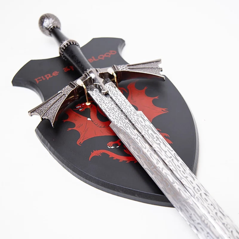 dark sister sword of the Dragon race, Damon Aegon,stainless steel real sword,cosplay one-handed sword, role-playing assassin