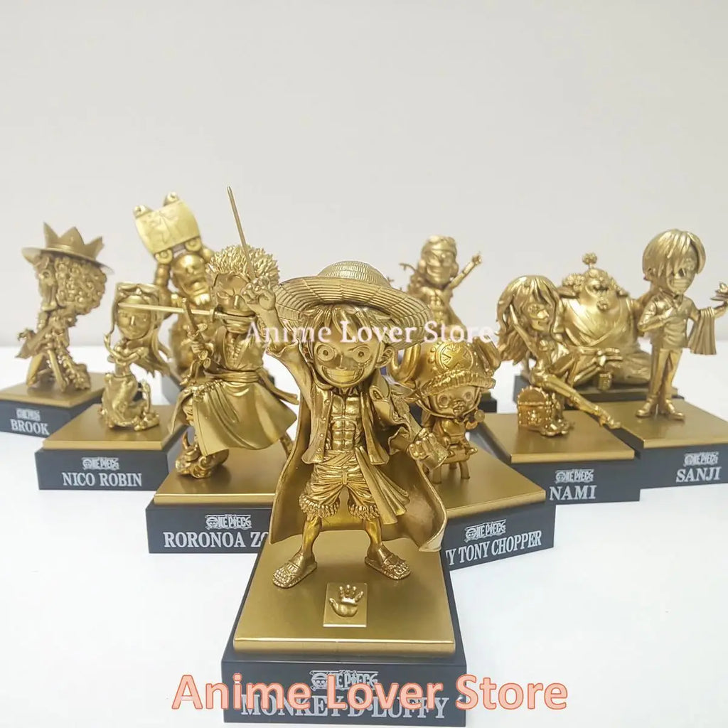 Bandai Original One Piece WCF Kumamoto Revival Plan Luffy Zoro Sanji Nami Usopp Robin Jinbe Chopper Anime Figures Toys for Kids