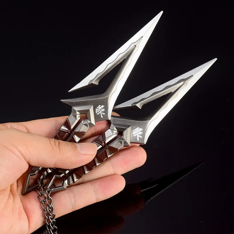 6.3in Valorant Katana Swords Real Size Japanese Samurai Sabre Alloy Knife Sword Anime Cosplay Prop Katana Home Decoration Gift