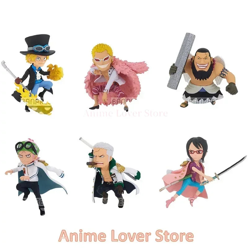 Bandai Banpresto Original One Piece WCF WT100 VO.4 Coby Smoker Tashigi Sabo Doflamingo Urouge Anime Figures Toys